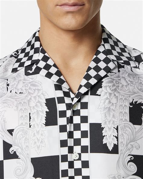 versace medusa shirt free shipping|Versace Medusa contrasto shirts.